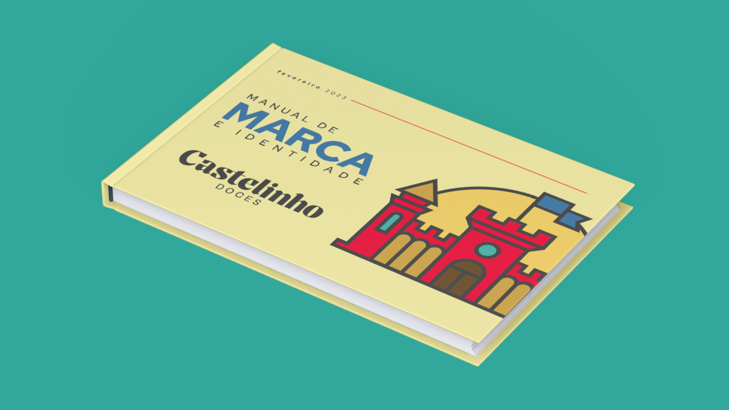 Aplicação do manual de marca feito para a Castelinho Doces.