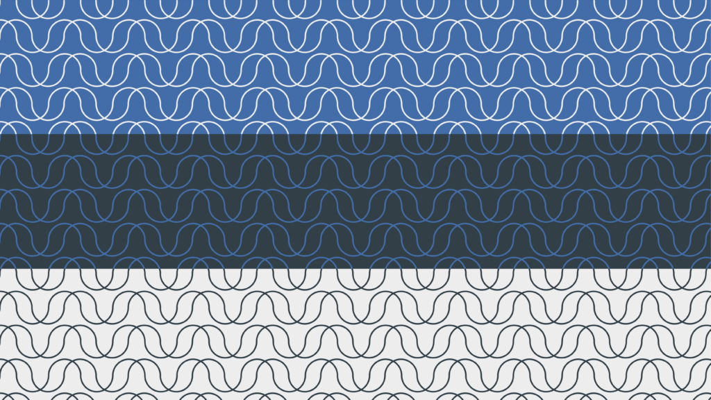 Demonstração do pattern feito para a Ankur Seguros, remetente às ondas do mar.