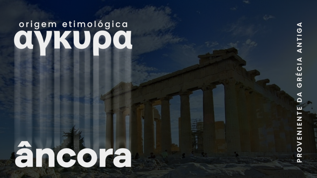 Origem etimológica do termo Ankur. No estudo de design naming, foi escolhida através da busca do berço cultural da palavra 'âncora', que provém da Grécia Antiga.