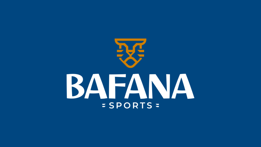 Logotipo principal da Bafana Sports, em versão vertical.